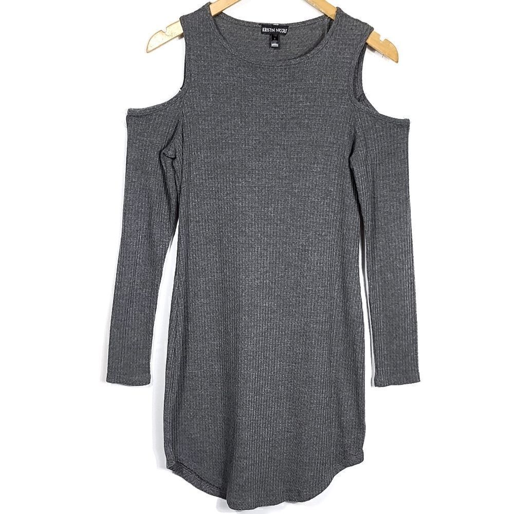 Kristin Nicole gray shift tuin dress size small